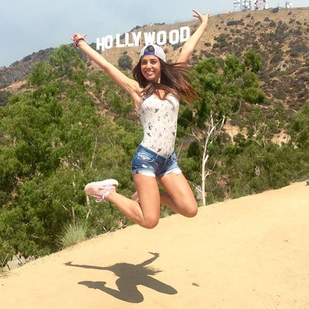 Eleonora Boi posta sui social una foto scattata durante le sue ferie a Los Angeles